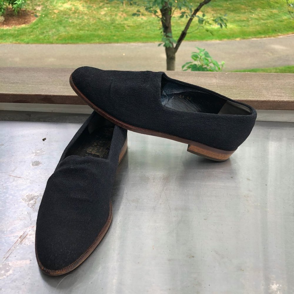 Robert Clergerie Stretch Fabric Loafers Flat Shoes